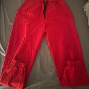 VINTAGE RED OVERSIZED SWEATPANTS